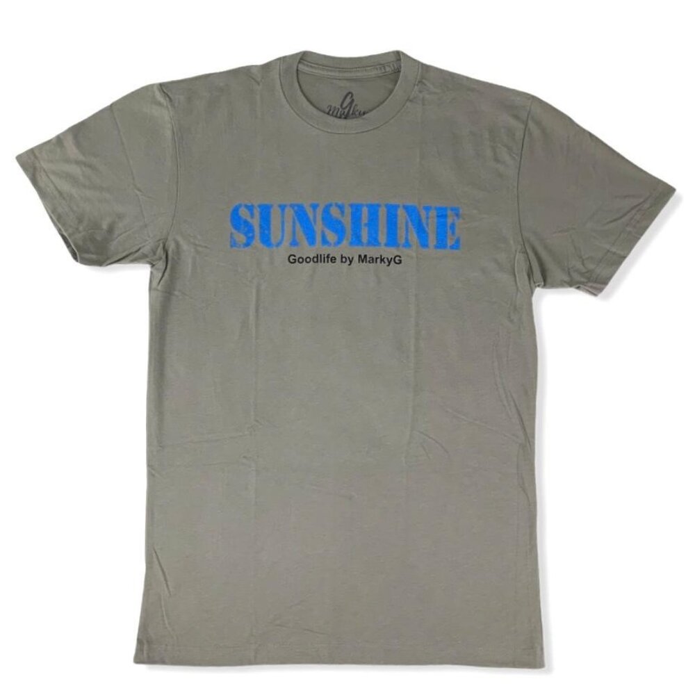 Marky G Crew Neck Short Sleeve Men's T-Shirt Gray Size S